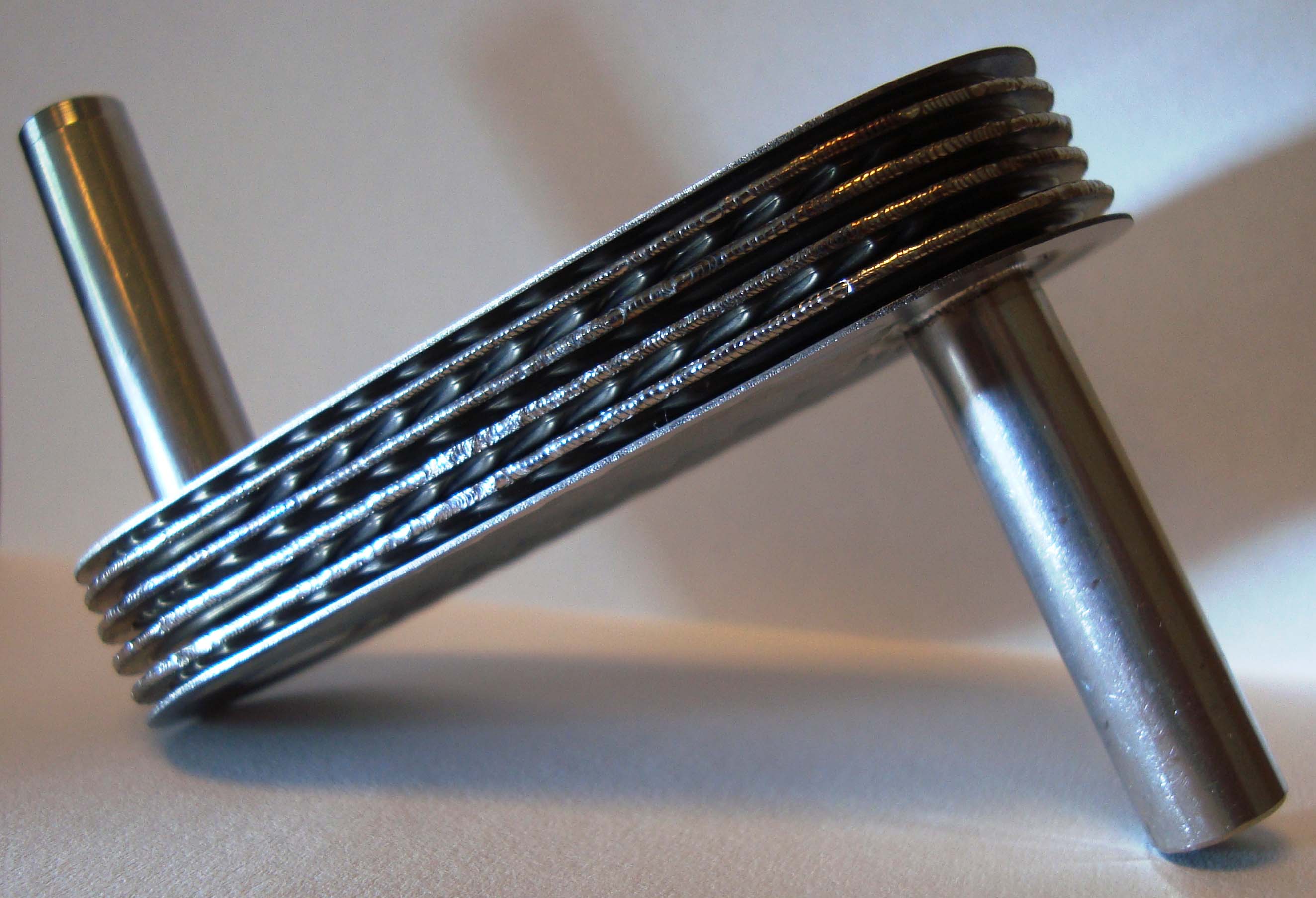 geschwei&szlig;tes Plattenw&auml;rme&uuml;bertragungselement